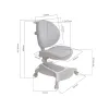 Ортопедичне дитяче крісло Adonis Grey Cubby - Фото№13