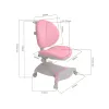 Ортопедическое детское кресло Adonis Pink Cubby - Фото№7