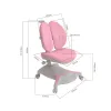 Ортопедическое детское кресло Bunias Pink Cubby - Фото№11