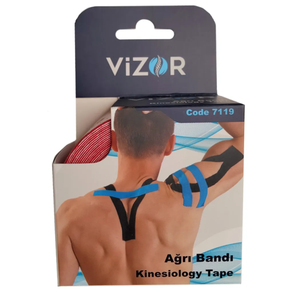 Кінезіотейп Vizor (Візор) 7119, 5м*5см, червоний Кінезіотейп Vizor (Візор) 7119, 5м*5см, червоний