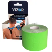 Кинезиотейп Vizor (Визор) 7119, 5м*5см, зеленый