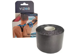 Кінезіотейп Vizor (Візор) 7119, 5м*5см, чорний Кінезіотейп Vizor (Візор) 7119, 5м*5см, чорний