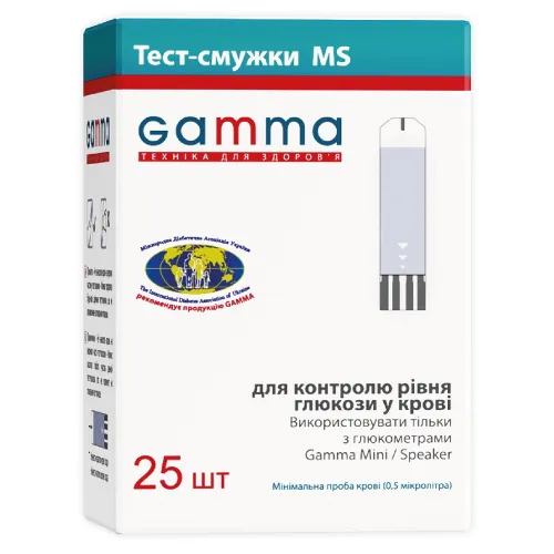 Тест-смужки GAMMA MS N25 - Фото№1 Тест-смужки GAMMA MS N25 - Фото№1