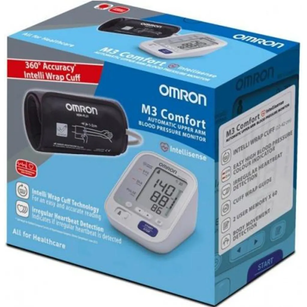 Автоматический тонометр Omron M3 Comfort с манжетой Intelli Wrap Автоматический тонометр Omron M3 Comfort с манжетой Intelli Wrap