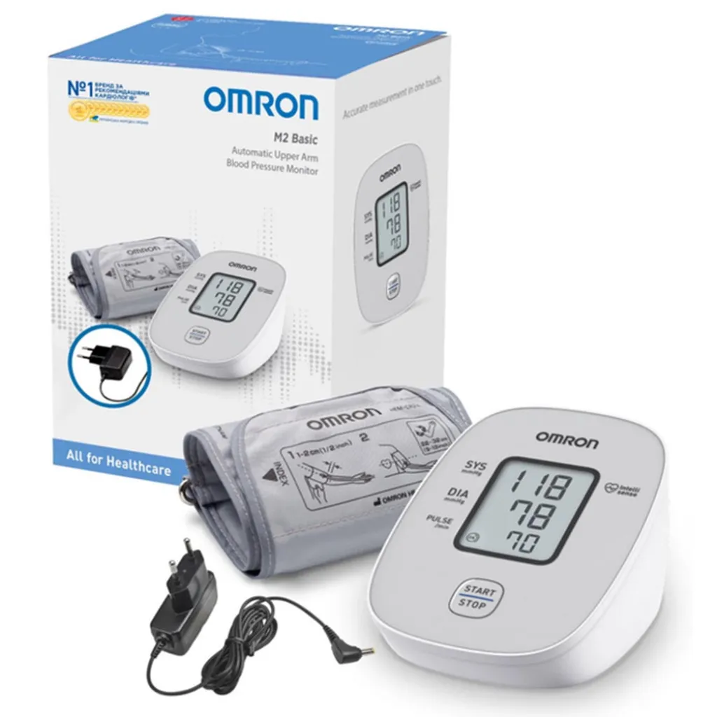 Тонометр Omron M2 Basic + адаптер Тонометр Omron M2 Basic + адаптер