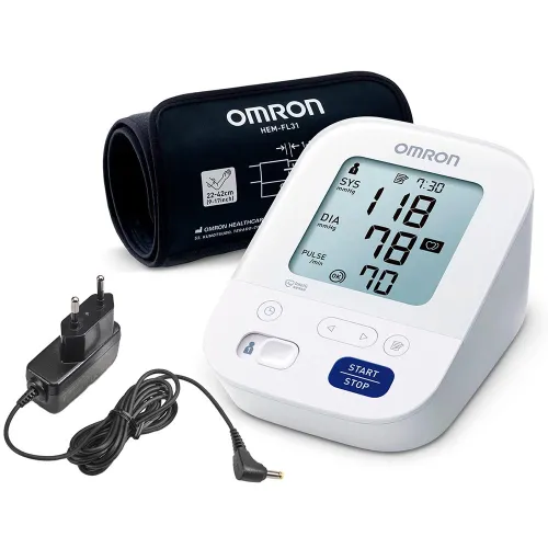 Автоматичний тонометр Omron M3 Comfort (HEM-7155-Е) збільшена манжета+ адаптер HHP-CM01 - Фото№1 Автоматичний тонометр Omron M3 Comfort (HEM-7155-Е) збільшена манжета+ адаптер HHP-CM01 - Фото№1