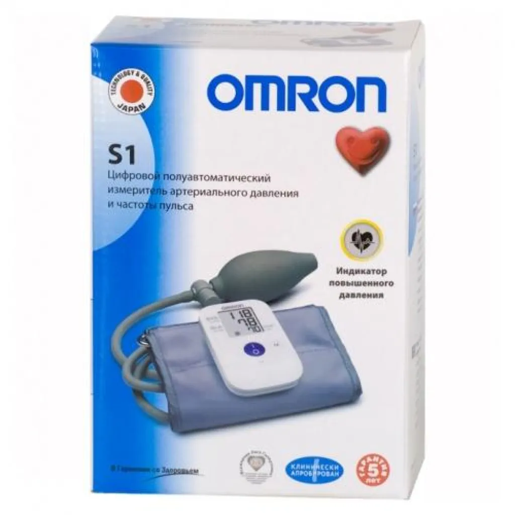 Напівавтоматичний тонометр Omron S1