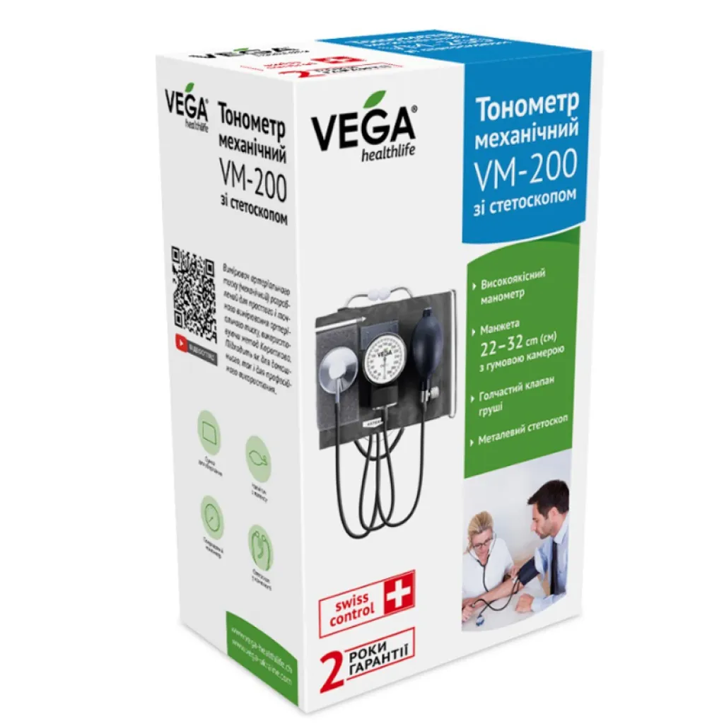 Тонометр механический Vega VM-200 Тонометр механический Vega VM-200
