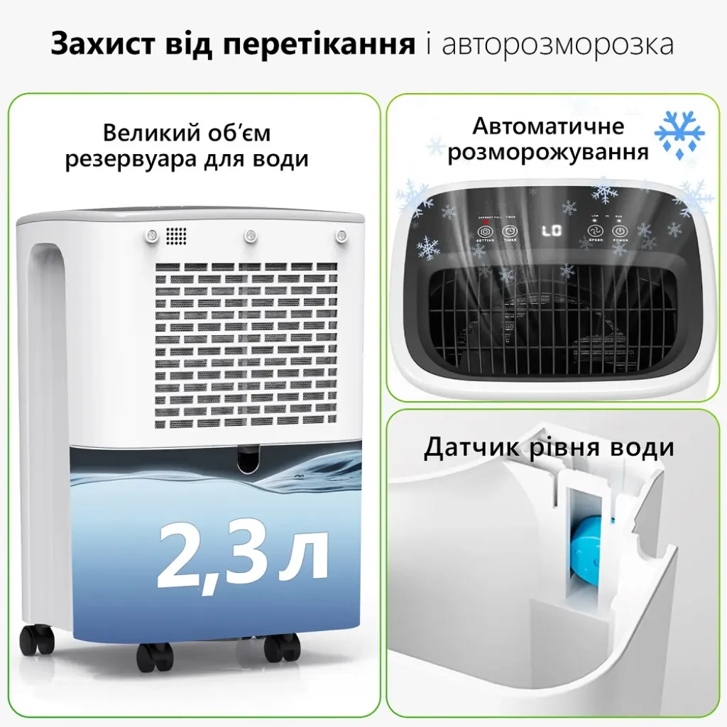 Осушувач повітря Amador-101 з баком 2,3 на фреоні R290 Осушувач повітря Amador-101 з баком 2,3 на фреоні R290