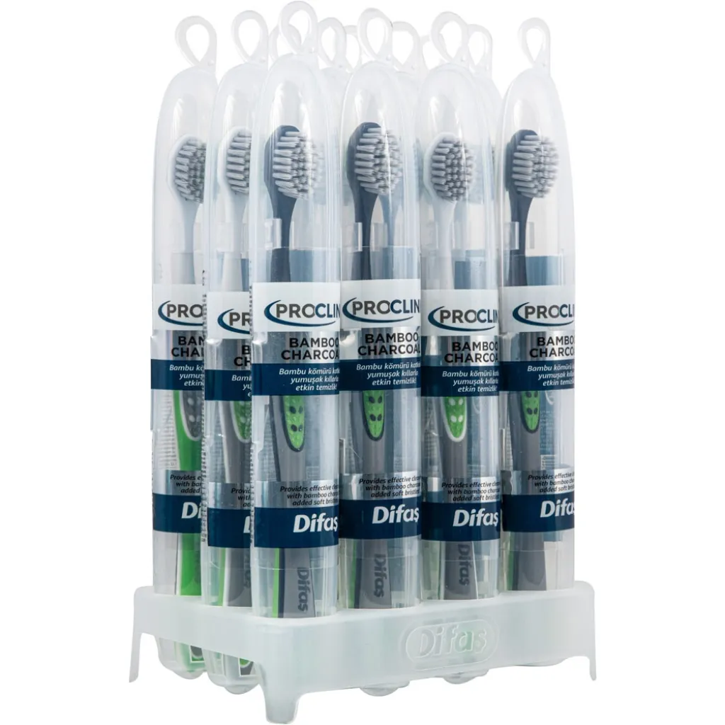 Зубная щетка Difas PRO-CLINIC BAMBOO CHARCOAL в дорожном кейсе Зубная щетка Difas PRO-CLINIC BAMBOO CHARCOAL в дорожном кейсе