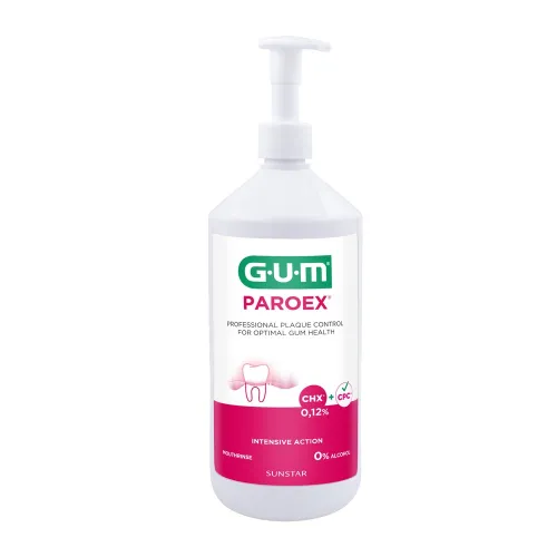 Ополаскиватель для полости рта GUM Paroex, 0,12% 1787M, 1 л - Фото№1 Ополаскиватель для полости рта GUM Paroex, 0,12% 1787M, 1 л - Фото№1