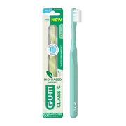 Зубна щітка GUM CLASSIC Bio-Based Handle 409BTM2, компактна м'яка Зубна щітка GUM CLASSIC Bio-Based Handle 409BTM2, компактна м'яка