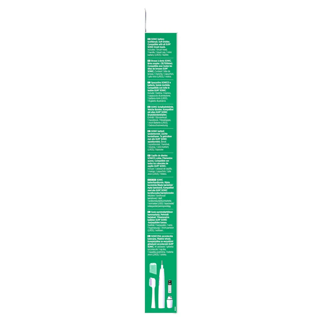 Зубна щітка GUM Sonic Ortho, ортодонтична 4102BXM Зубна щітка GUM Sonic Ortho, ортодонтична 4102BXM