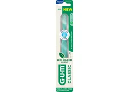 Зубна щітка GUM CLASSIC Bio-Based Handle 410BTM2, компактна середня Зубна щітка GUM CLASSIC Bio-Based Handle 410BTM2, компактна середня