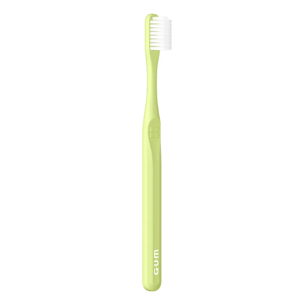 Зубна щітка GUM CLASSIC Bio-Based Handle 410BTM2, компактна середня Зубна щітка GUM CLASSIC Bio-Based Handle 410BTM2, компактна середня