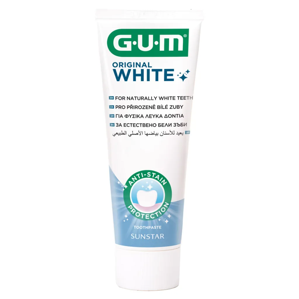 Зубная паста GUM Original White для бережного отбеливания, 75ml
