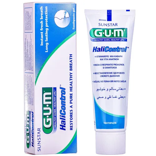 Зубная паста GUM HaliControl профилактика неприятного запаха, 75 ml - Фото№1 Зубная паста GUM HaliControl профилактика неприятного запаха, 75 ml - Фото№1