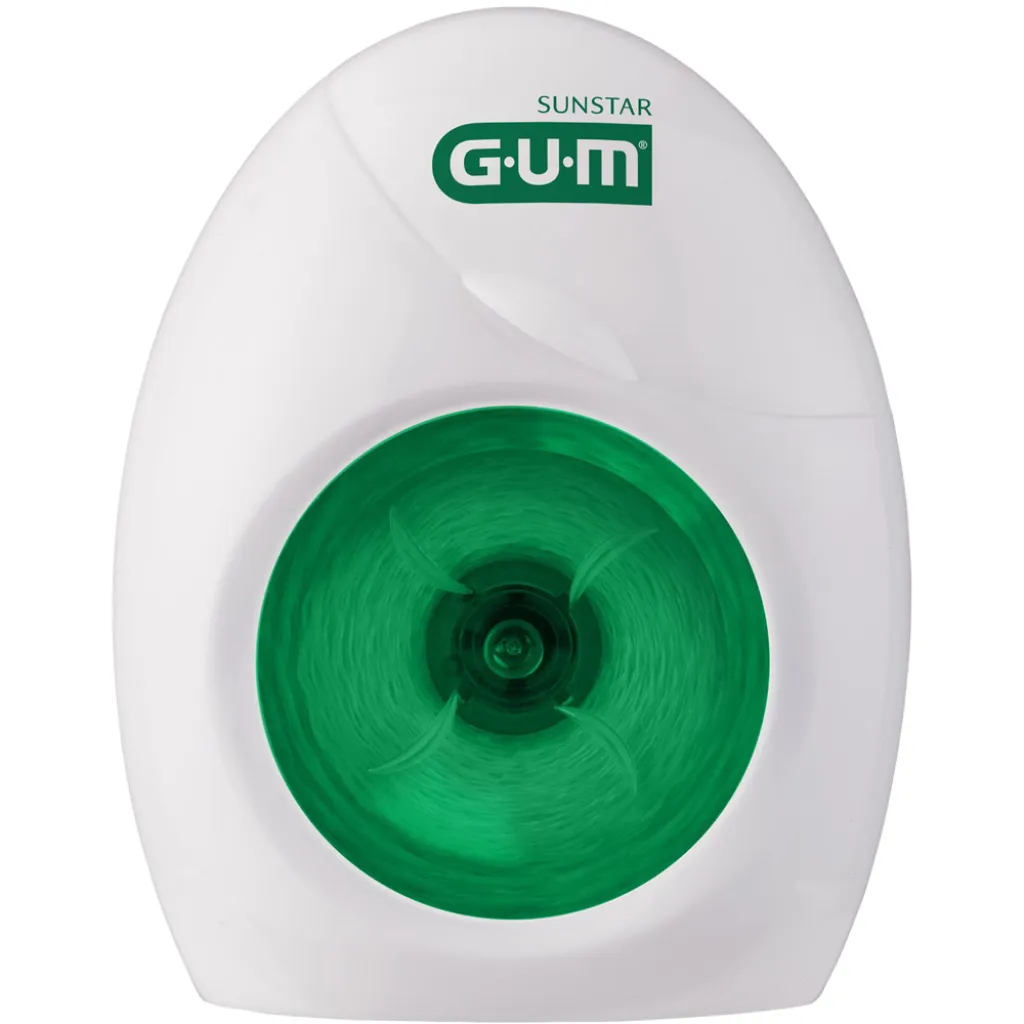 Зубная нить GUM Butlerweave Mint Waxed, мятная вощеная, 55 м Зубная нить GUM Butlerweave Mint Waxed, мятная вощеная, 55 м