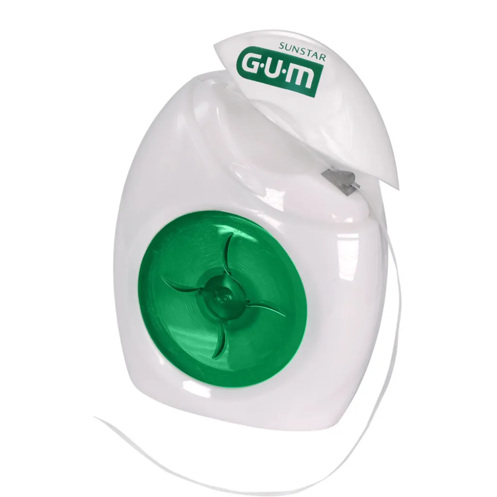 Зубная нить GUM Butlerweave Mint Waxed, мятная вощеная, 55 м Зубная нить GUM Butlerweave Mint Waxed, мятная вощеная, 55 м
