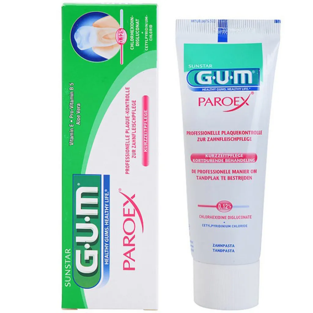 Зубная паста GUM PAROEX 0,12% CHX при заболеваниях ротовой полости, 75 мл Зубная паста GUM PAROEX 0,12% CHX при заболеваниях ротовой полости, 75 мл