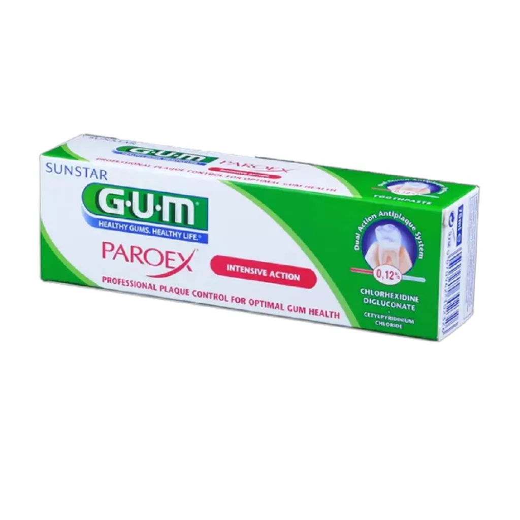 Зубная паста GUM PAROEX 0,12% CHX при заболеваниях ротовой полости, 75 мл Зубная паста GUM PAROEX 0,12% CHX при заболеваниях ротовой полости, 75 мл
