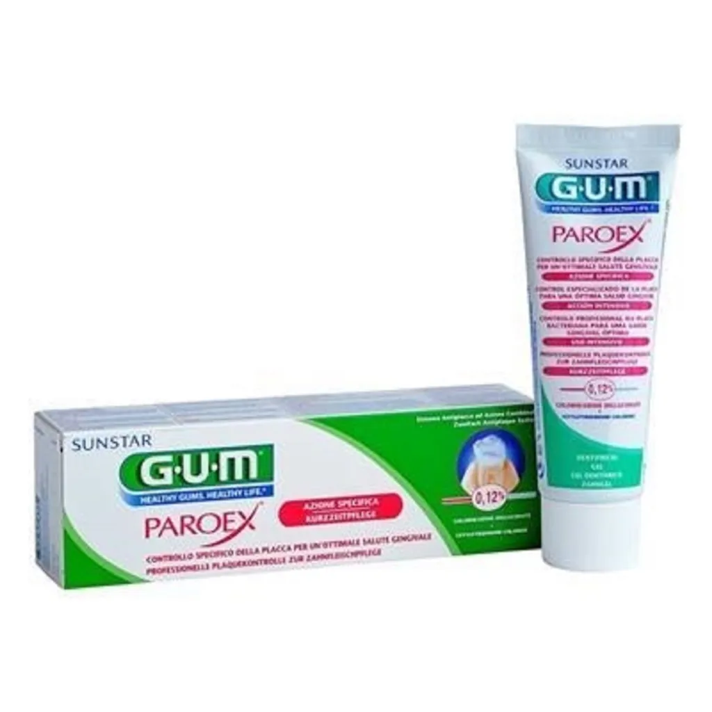 Зубная паста GUM PAROEX 0,12% CHX при заболеваниях ротовой полости, 75 мл Зубная паста GUM PAROEX 0,12% CHX при заболеваниях ротовой полости, 75 мл