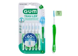 Міжзубна щітка GUM TravLer 1.1 мм, 6 шт Міжзубна щітка GUM TravLer 1.1 мм, 6 шт