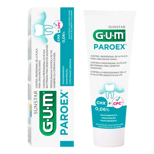 Зубная паста GUM Paroex 0,06% CHX профилактика зубного налета, 75 мл - Фото№1 Зубная паста GUM Paroex 0,06% CHX профилактика зубного налета, 75 мл - Фото№1