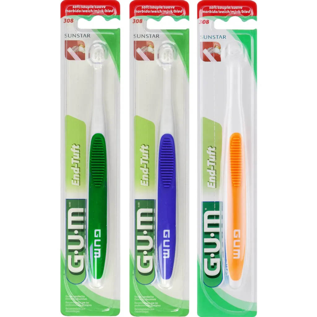 Зубна щітка GUM END-TUFT, м'яка Зубна щітка GUM END-TUFT, м'яка
