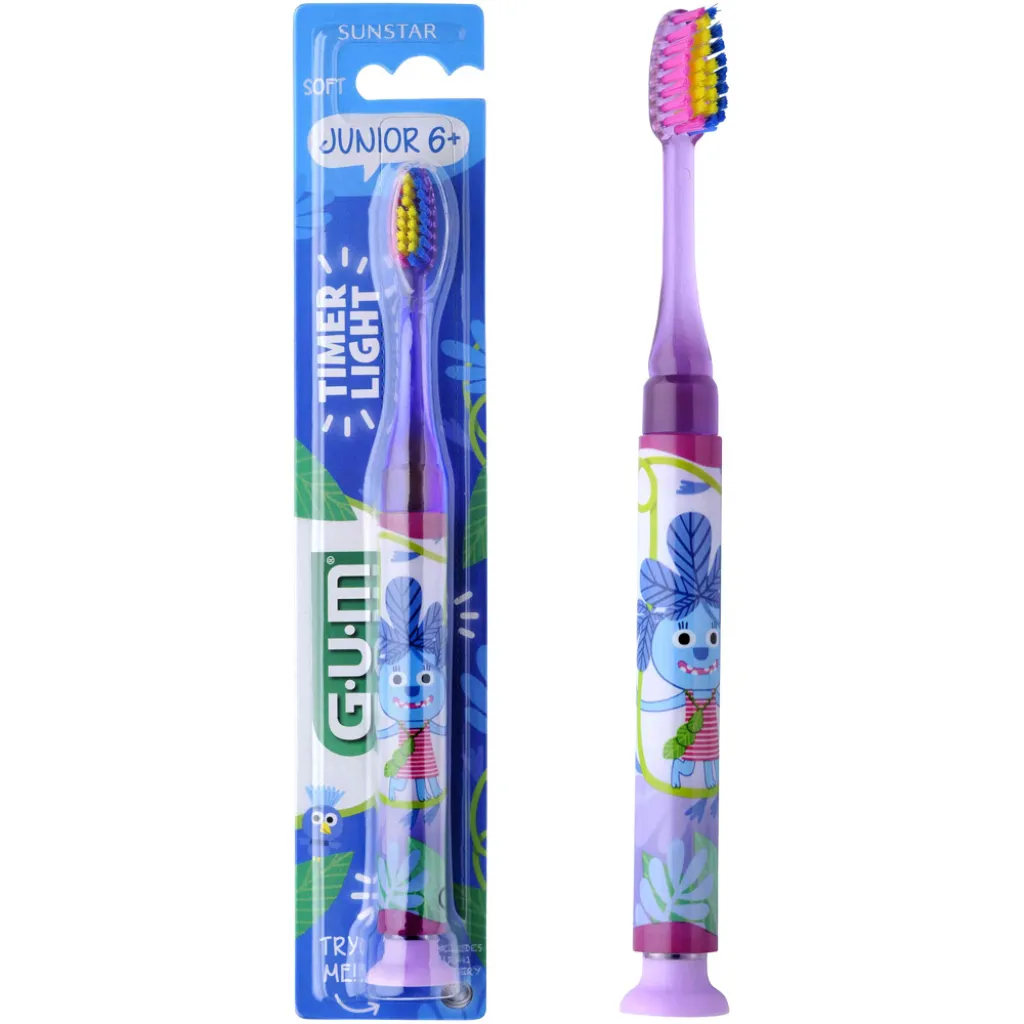 Зубная щетка GUM Junior Monster Light up от 7 до 12 лет