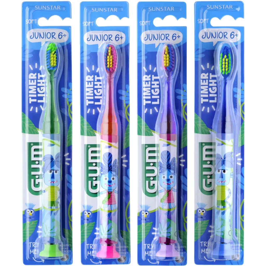 Зубная щетка GUM Junior Monster Light up от 7 до 12 лет