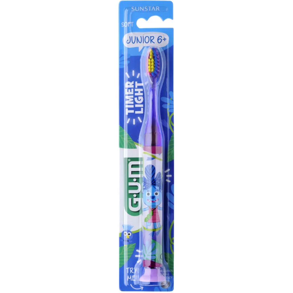 Зубная щетка GUM Junior Monster Light up от 7 до 12 лет