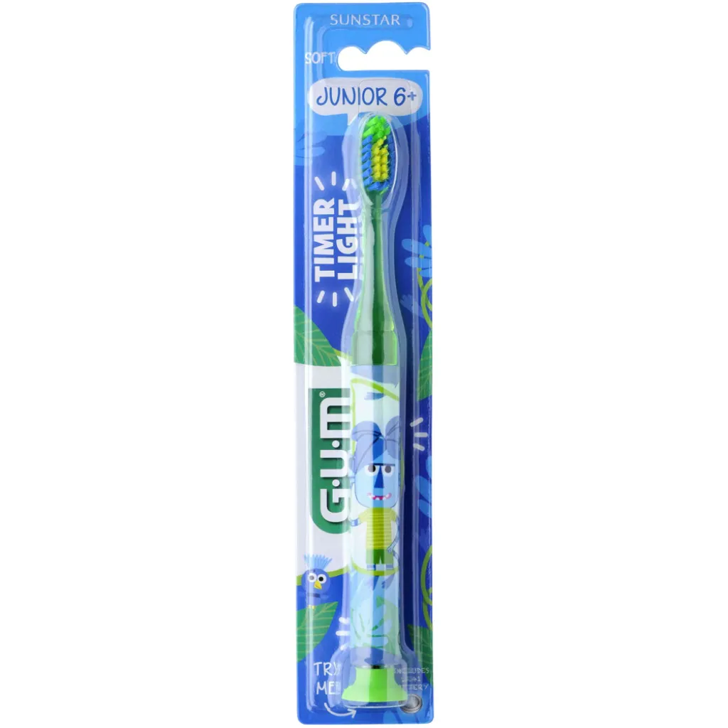 Зубная щетка GUM Junior Monster Light up от 7 до 12 лет