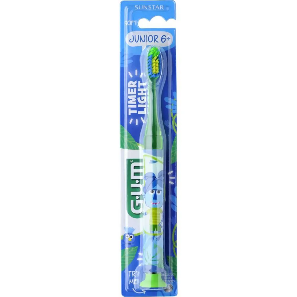 Зубная щетка GUM Junior Monster Light up от 7 до 12 лет