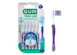 Міжзубна щітка GUM TravLer 1.2 мм, 6 шт Міжзубна щітка GUM TravLer 1.2 мм, 6 шт