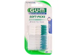Набір міжзубних щіток зі фторидом GUM Soft Picks, велика 40 штук Набір міжзубних щіток зі фторидом GUM Soft Picks, велика 40 штук