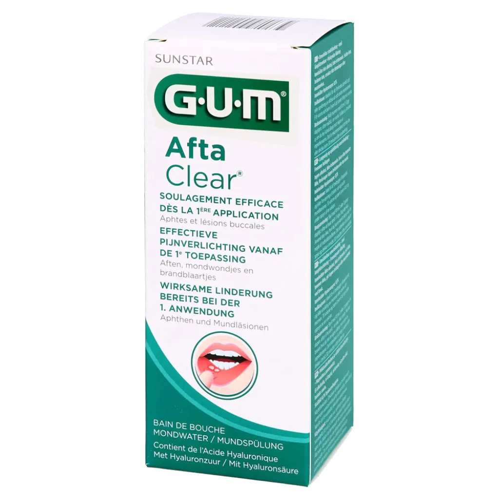 Ополаскиватель GUM Afta Clear от стоматита, 120 мл