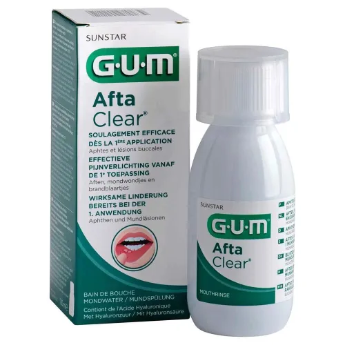 Ополаскиватель GUM Afta Clear от стоматита, 120 мл - Фото№1