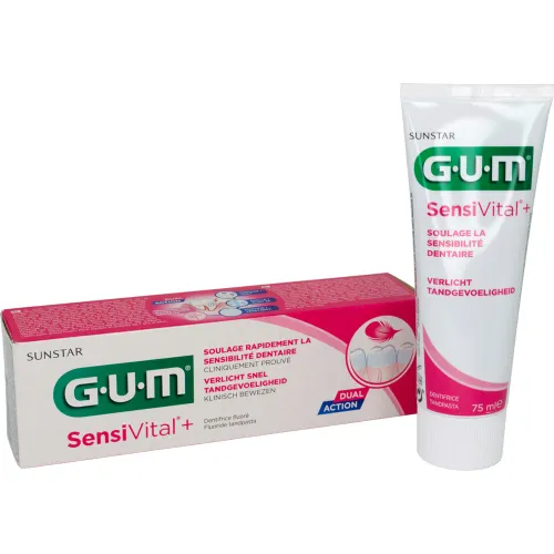 Зубная паста GUM SENSIVITAL+ для чувствительных зубов, 75 мл - Фото№1