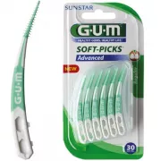 Набор межзубных щеток GUM Soft Picks Advansed, 30 штук в блистере