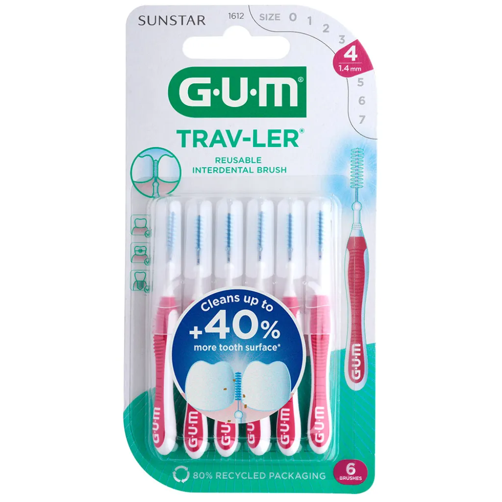Міжзубна щітка GUM TravLer 1.4 мм, 6 шт