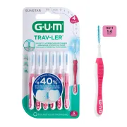 Щітка міжзубна GUM TravLer 1.4 мм, 6 шт Щітка міжзубна GUM TravLer 1.4 мм, 6 шт