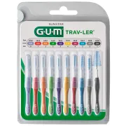 Набір міжзубних щіток GUM TravLer 1699MG мікс, 10 шт Набір міжзубних щіток GUM TravLer 1699MG мікс, 10 шт