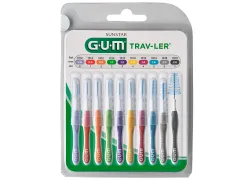 Набір міжзубних щіток GUM TravLer 1699MG мікс, 10 шт Набір міжзубних щіток GUM TravLer 1699MG мікс, 10 шт
