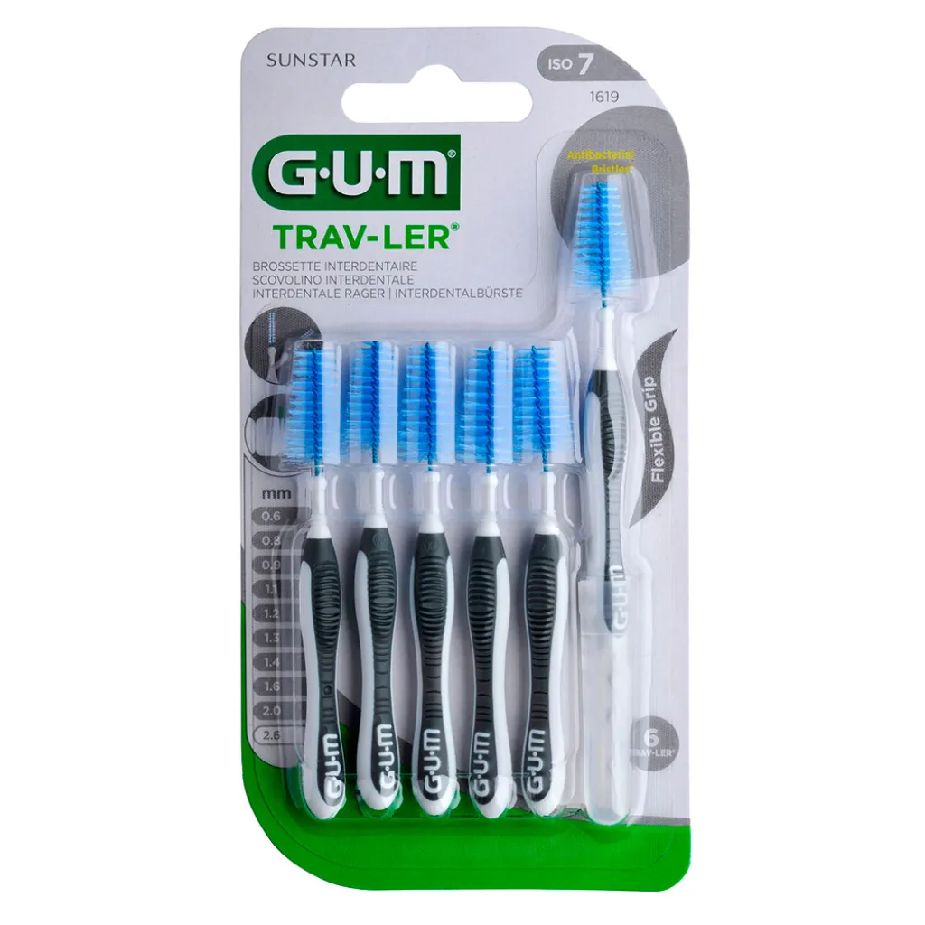Межзубная щетка GUM TravLer 2.6 мм, 6 шт Межзубная щетка GUM TravLer 2.6 мм, 6 шт