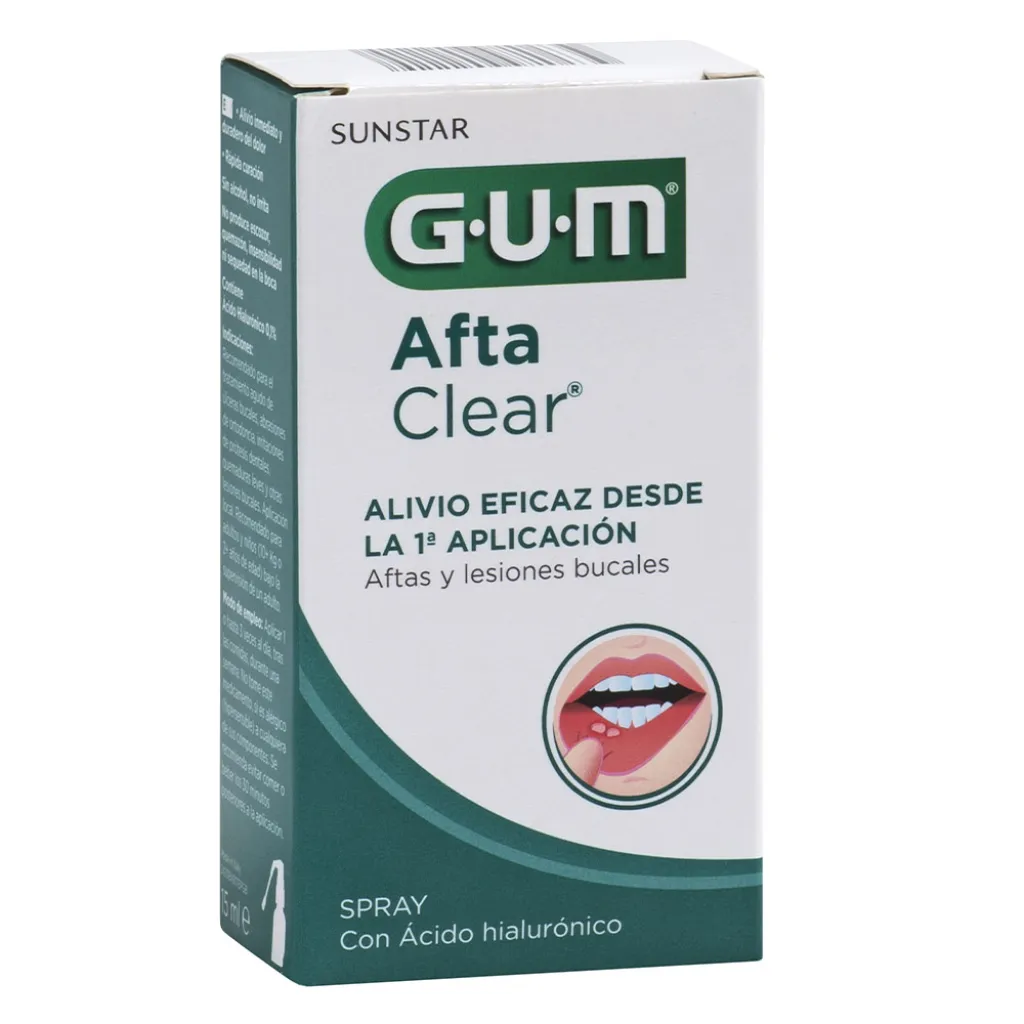 Спрей GUM Afta Clear для лікування виразк у ротовій порожнини, 15 мл Спрей GUM Afta Clear для лікування виразк у ротовій порожнини, 15 мл