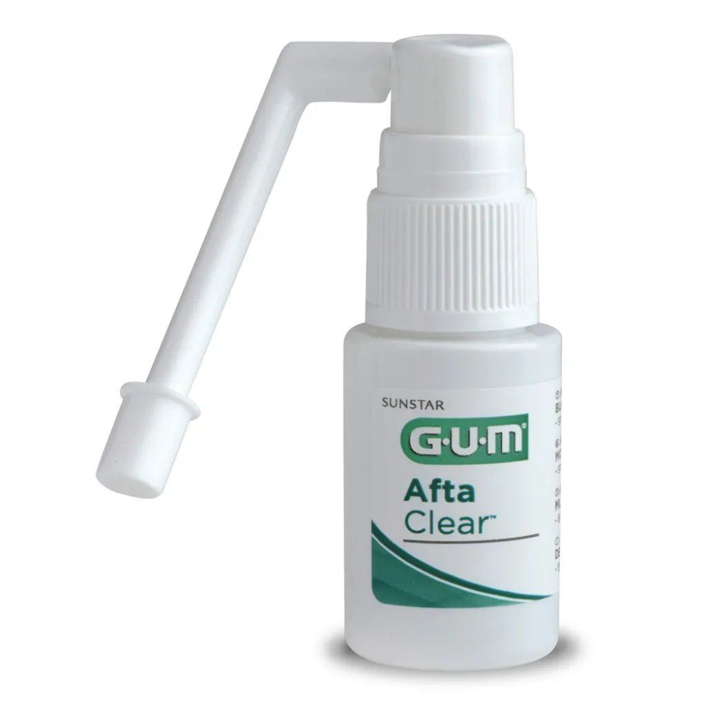 Спрей GUM Afta Clear для лікування виразк у ротовій порожнини, 15 мл Спрей GUM Afta Clear для лікування виразк у ротовій порожнини, 15 мл