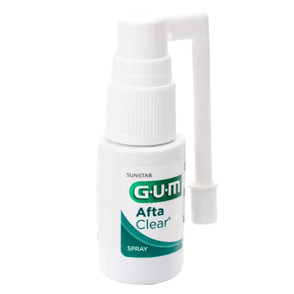 Спрей GUM Afta Clear для лікування виразк у ротовій порожнини, 15 мл Спрей GUM Afta Clear для лікування виразк у ротовій порожнини, 15 мл