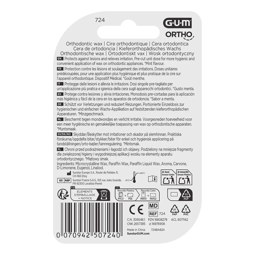 Віск GUM ORTHO Mint, стандартний Віск GUM ORTHO Mint, стандартний