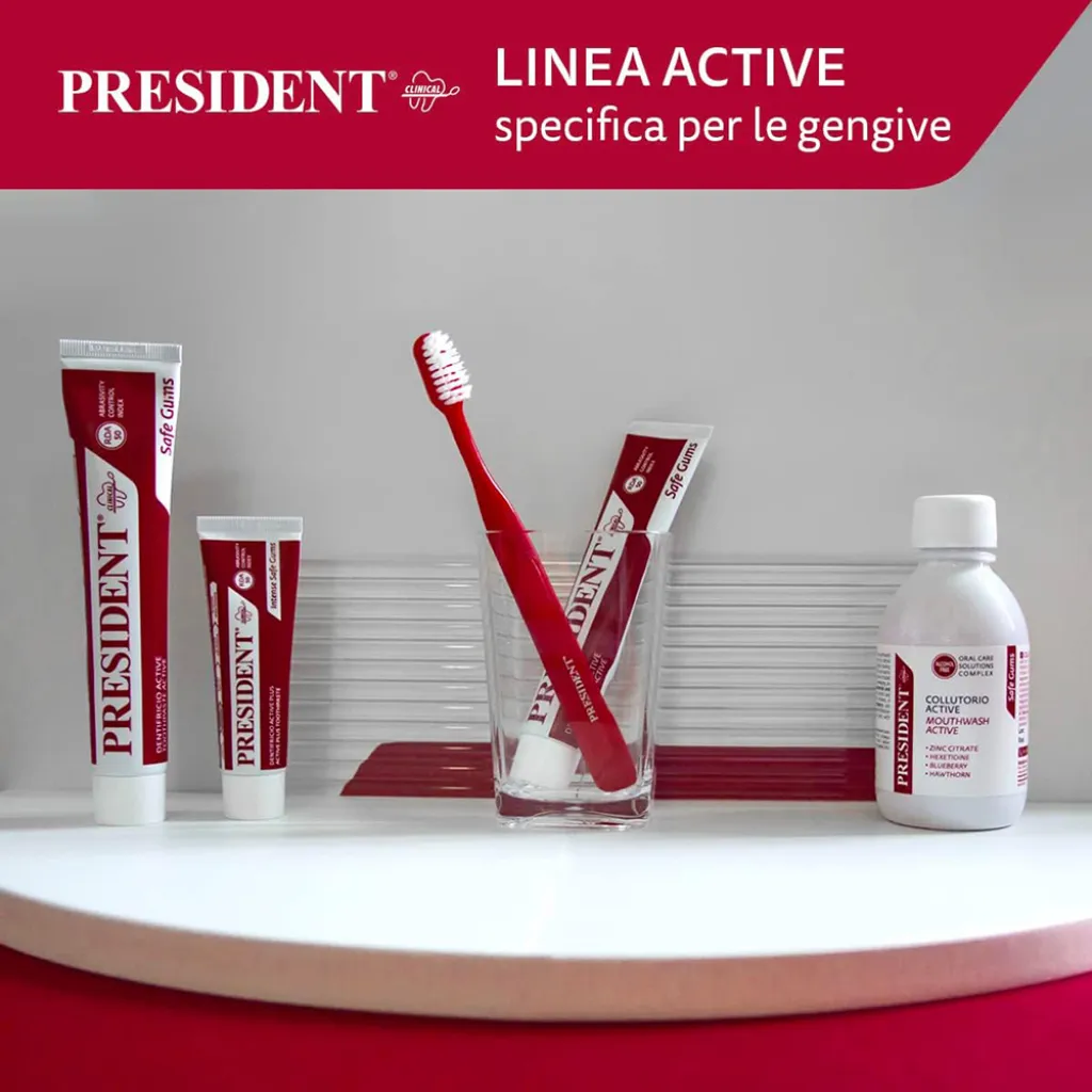 Зубная паста PRESIDENT ACTIVE для защиты десен, 75 мл Зубная паста PRESIDENT ACTIVE для защиты десен, 75 мл